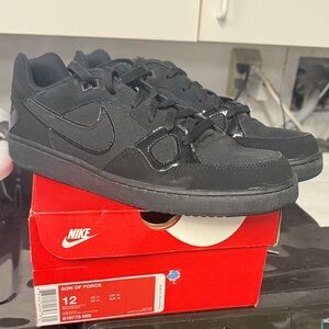 Nike Men’s Son of Force Low-Top Sneakers — Black